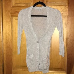 Sparkle trim cardigan